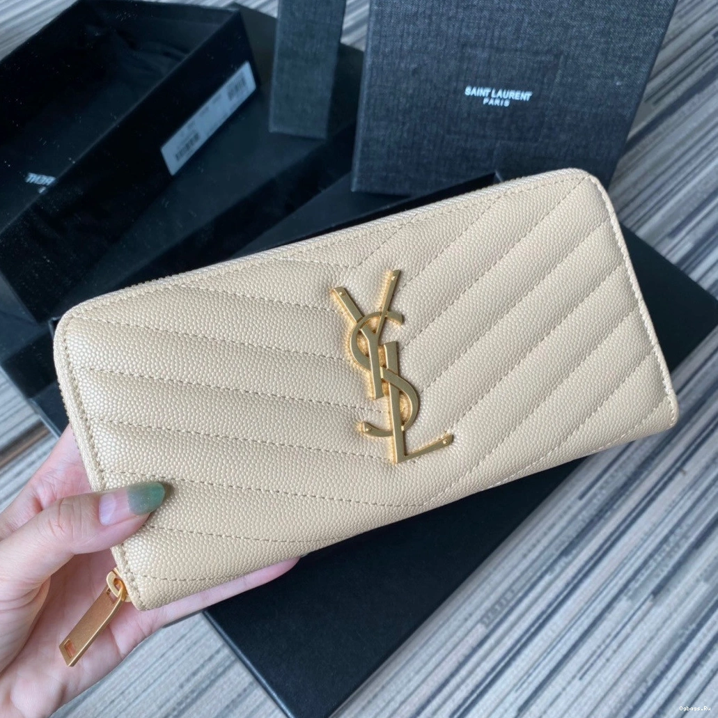 ZIPPY YSL MONOGRAM WALLET 0715